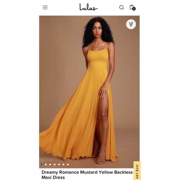 Lulus Dreamy Romance Mustard Yellow Backless Maxi Dress Lulus Dreamy Romance Mustard Yellow Backless Maxi Dress